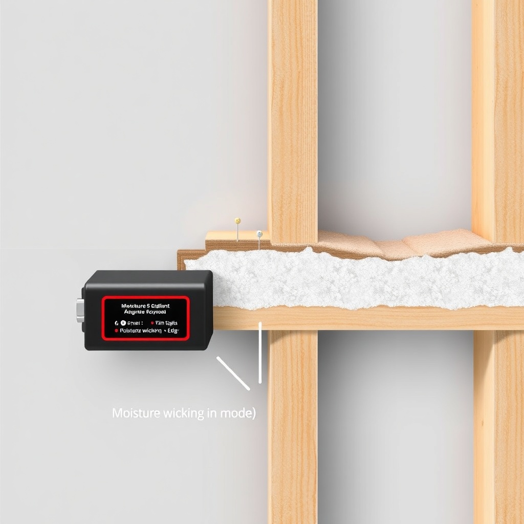 A photorealistic illustration showing a cross-section of a wall with drywall